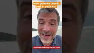 Dove guardare quando si parla in pubblico?