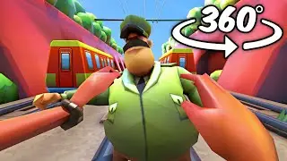 Playing Subway Surfers in 360 Degrees