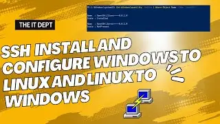 How to install and configure the OpenSSH Server on Windows to Linux and Linux to Windows 