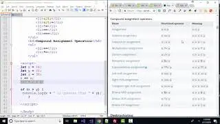 Math and JavaScript: Compound Operators such as += and Comparison Operators such as == and ===
