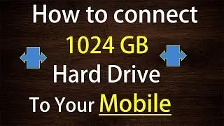 How to connect external Hard drive with mobile phone,complete solution in Hindi.