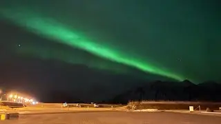 Northern lights in Höfn , Iceland