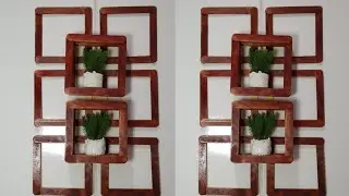 Como Fazer Uma Linda Decoração Usando Palitos - Artesanato Com Palitos