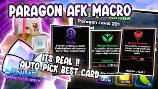 This is How I Macro Farm Paragon Mode AFK Pick Best Card In Anime Vanguard - Roblox