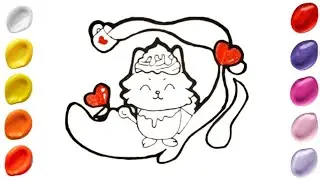 Drawing Shopee Pets Character Valentine edition | Menggambar Karakter Kucing Shopee Pets Lucu