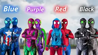 PRO Many Spider-Man and COLORFUL DAY Story !!! ( by FLife vs )