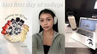my LAST first day of college at uc irvine | waking up at 7am, vlog and grwm
