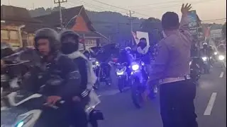 Konvoi Pengesahan Psht Cabang Magelang Di 4m4nk4n Sama Bapak Polisi😍