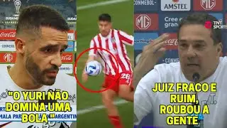 LUXA IRRITADO APÓS LANCE DE PÊNALTI POLÊMICO NÃO MARCADO E RENATO COMENTA PARTIDA