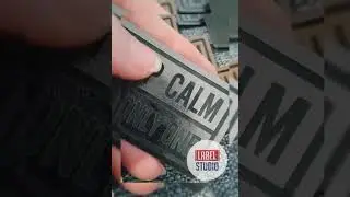Нашивки "Keep Calm I'm Only One" гравировка экокожа