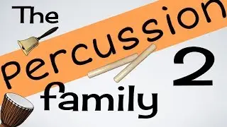 Percussion 2 Instruments for kids (INSTs 5) | Marimba | Djembe & more | Green Bean's Music