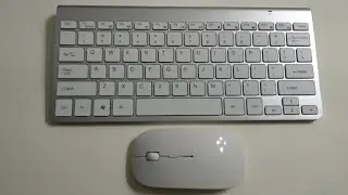 HYT - 01 2.4GHz Wireless Keyboard and Mouse Set - Silver from Gearbest.com