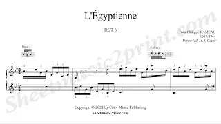 Rameau : L'Egyptienne, RCT 6