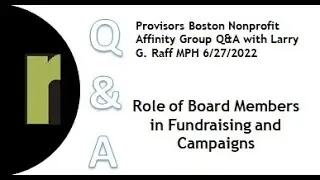 The Role of Board Members in Fundraising and Campaigns