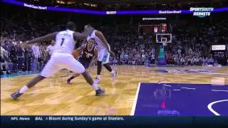 Cody Zeller Blocks Jeff Teague