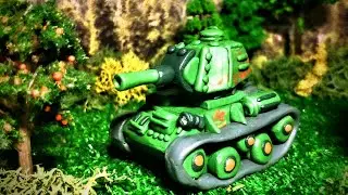 Как сделать Т-80 (лт) - Stopmotion, Покадровая лепка - Мультики про танки