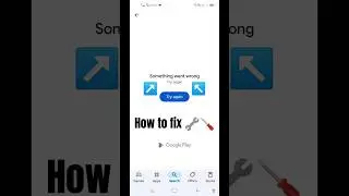 How to resolve the Play Store issue that says something went wrong, try again?