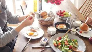 Preparing Sunday Breakfast