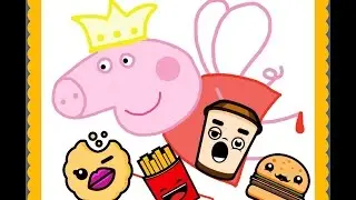 The peppa PIG CARTOON GOES TO MCDONALD's Play Doh#PEPPA PIG and Play Doh McDonald's!!!