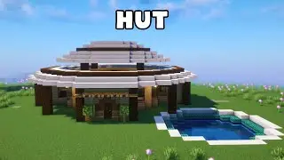 Minecraft: Easy Modern Hut Tutorial🏠