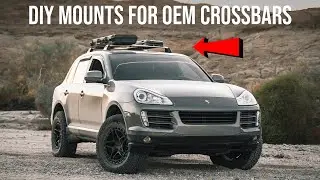 DIY Traction Board & Pelican Case Mounts For Porsche Cayenne OEM Crossbars | Cheap & Easy