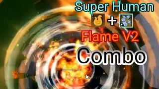 FLAME Revamped+Super  Human  COMBO (Blox Fruits)