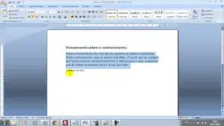 Formatações Básicas no Microsoft Word