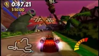 [FWR] Crash Tag Team Racing (PSP) - Pirates of the Carburetor Fast Lap Speedrun (47.21)