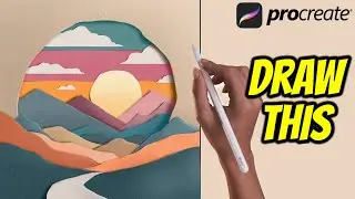 Realistic Paper Cut out - Procreate tutorial 168