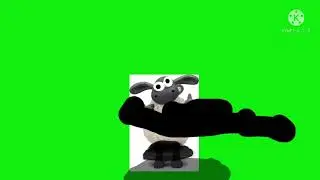 Free like Shaun the sheep Timmy Running in green screen