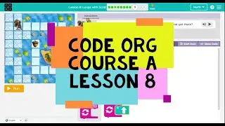 Code.org Course A Lesson 8 Loops with Scrat - Code org Lesson 8 - Code org Tutorial for Beginners