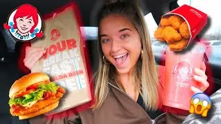 Letting The Person IN FRONT Of Me Decide What I EAT at WENDY’S! | drive thru challenge
