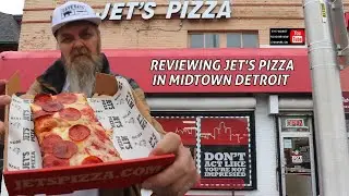 Trying Jet's Pizza in Detroit
