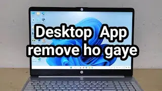 Desktop icon hide how to show | desktop app not showing in screen