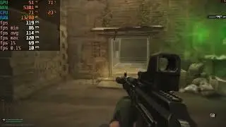 RX 7600 + Ryzen 7 5800X - ARENA Tarkov - 1080p medium settings