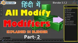 All Modify Modifiers Explained in Blender Part-2 I Hindi