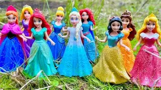 ASMR 5 MYSTERY SURPRISES Disney Princess Miniature Dolls Satisfying Unboxing NO Talking Video DIY
