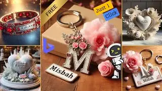 3D Name Art Photo Editing II Beautiful Viral Name Photo Editing II bing ai Viral Image #video