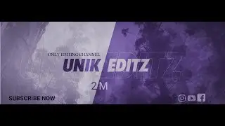 Youtube Cover banner Design on Android using Photoshop express Tutorial By Unik Editz 2M