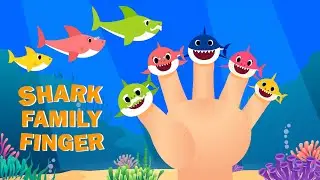 Baby Shark Finger Family 👶🦈 | Baby Shark Song for Kids | Nursery Rhymes
