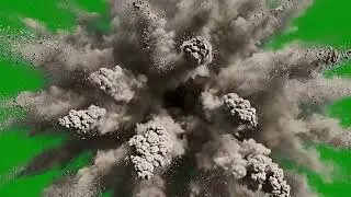 Hollywood Dust & Smoke VFX Asset - 5 ( Isolated Green Screen Effects | Realistic Explosion Dust)