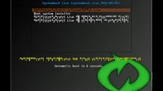 Systemback и кракозябры в русском меню загрузки