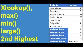 Xlookup in Excel