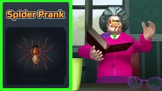 Scary Teacher 3D | Spider Prank with miss T Gameplay Walkthrough (iOS Android)