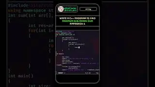 Maximum Sub-Array Sum Approach-1 