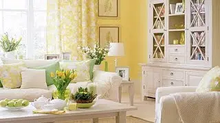 Bright and beautiful living rooms in Provence style.