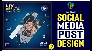 Professional Social Media Post Design | coreldraw tutorial | KH_Graphics