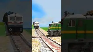 TRAINS CROSSING BUMPY BRANCHED TRACKS 😱 