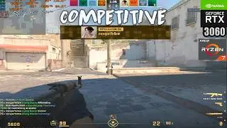CS2 : RTX 3060 + Ryzen 7 5700X + 32 GB RAM : COMPETITIVE : Patch February 2026