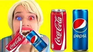 COCA COLA VS PEPSI CHALLENGE! w/ Spiderman Joker & Hulk Toys Kids Coke Videos CARS Fun in Real Life1